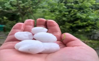 Trabzon’un dolu yağışı etkili oldu