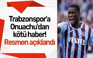 Trabzonspor’a Onuachu’dan kötü haber! Resmen açıklandı