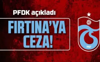 Trabzonspor’a PFDK’dan Kayserispor Maçı Cezası Geldi