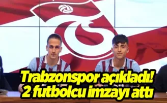 Trabzonspor açıkladı! 2 futbolcu imzayı attı