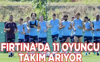 Trabzonspor’da 11 oyuncu takım arıyor!