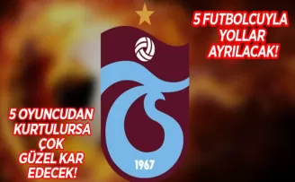 Trabzonspor’da 5 futbolcu topun ağzında! Yollar ayrılacak