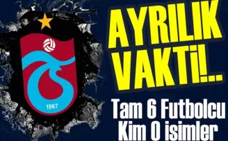 Trabzonspor’da 6 Futbolcunun Sözleşmesi Sona Eriyor!