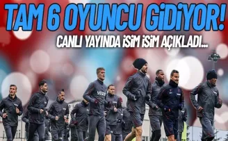 Trabzonspor'da 6 isim gönderiliyor