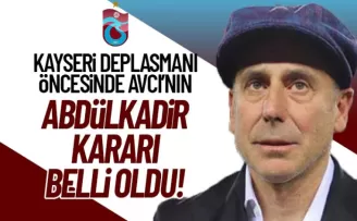 Trabzonspor'da Abdullah Avcı'nın Abdülkadir Ömür kararı