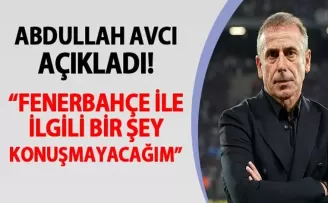 Trabzonspor’da Avcı açıkladı! “Fenerbahçe ile ilgili bir şey konuşmayacağım“