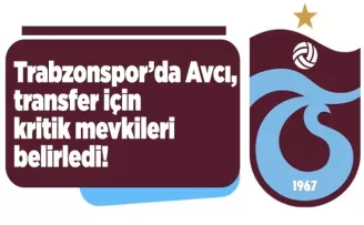 Trabzonspor’da Avcı, transfer için kritik mevkileri belirledi!