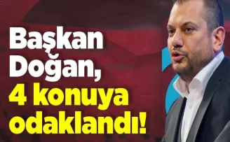 Trabzonspor’da başkan Doğan, 4 konuya odaklandı