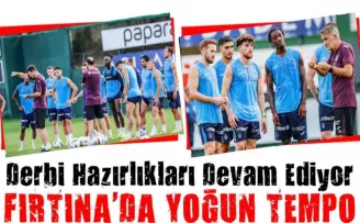 Trabzonspor’da Beşiktaş Maçı Hazırlıkları Devam Ediyor