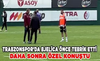 Trabzonspor’da Bjelica önce tebrik etti daha sonra özel görüştü