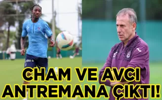 Trabzonspor’da Cham ve Avcı antrenmana çıktı!