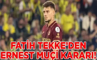 Trabzonspor’da Fatih Tekke’den Ernest Muçi kararı!