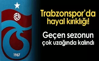 Trabzonspor’da hayal kırıklığı! Geçen sezonun çok uzağında kalındı