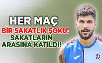 Trabzonspor’da her maç bir sakatlık şoku!