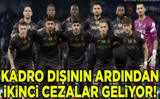 Trabzonspor’da kadro dışının ardından, ikinci ceza da geliyor...