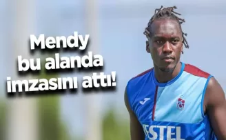 Trabzonspor’da Mendy bu alanda imzasını attı!