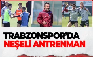 Trabzonspor’da neşeli antrenman