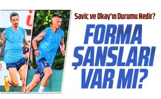 Trabzonspor’da Savic ve Okay, Rapid Wien Maçında Oynayabilecek mi?