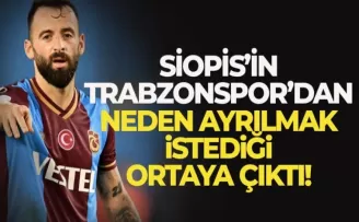 Trabzonspor’da Siopis’in neden ayrılmak istediği ortaya çıktı!