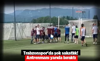 Trabzonspor’da şok sakatlık! Antrenmanı yarıda bıraktı