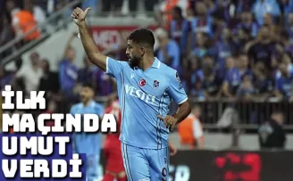 Trabzonspor'da Umut Bozok ilk maçında umut verdi