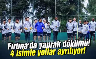 Trabzonspor'da yaprak dökümü! 4 isimle yollar ayrılıyor!