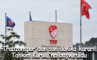 Trabzonspor’dan son dakika kararı! Tahkim Kurulu’na başvuruldu