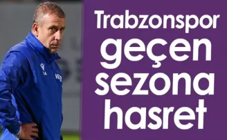 Trabzonspor geçen sezona hasret