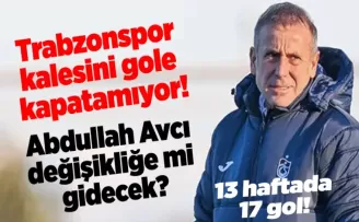 Trabzonspor kalesini gole kapatamıyor! Abdullah Avcı değişikliğe mi gidecek?