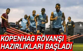 Trabzonspor, Kopenhag rövanşı hazırlıklarına başladı