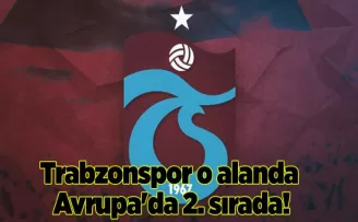 Trabzonspor o alanda Avrupa’da 2. sırada!