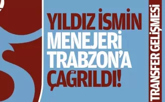 Trabzonspor sıcak gelişme, menajeri Trabzon'a çağrıldı