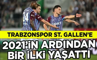 Trabzonspor St Gallen’e 2021’in ardından bir ilki tattırdı!