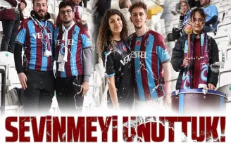 Trabzonspor taraftarı sevinmeyi unuttu