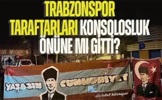 Trabzonspor taraftarları Atatürk resmi açtı!