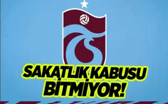 Trabzonspor’un bitmeyen sakatlık kabusu
