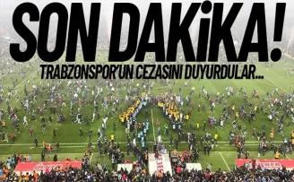 Trabzonspor'un cezasını duyurdular..