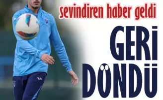 Trabzonspor’un Genç Yıldızı Sakatlık Sonrası Sahalara Döndü