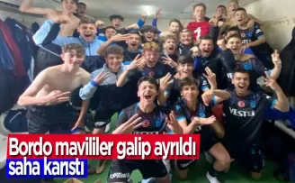 Trabzonspor’un gençleri kazandı! Rize’de saha karıştı