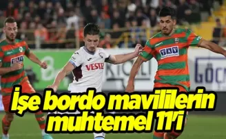 Trabzonspor’un rakibi Karagümrük! İşe bordo mavililerin muhtemel 11’i