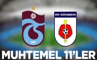 Trabzonspor’un rakibi Ruzomberok! İşte muhtemel 11