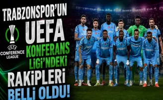 Trabzonspor’un UEFA Konferans Ligi’ndeki rakipleri belli oldu