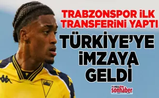 Trabzonspor yeni transferini getirdi!