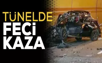 Tünelde feci kaza!