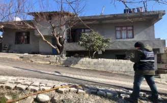 Turhal Belediyesi ekipleri deprem bölgesinde hasar tespit çalışmasına katıldı