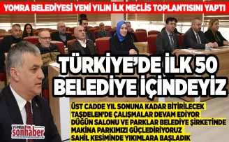 TÜRKİYE’DE İLK 50 BELEDİYE İÇİNDEYİZ