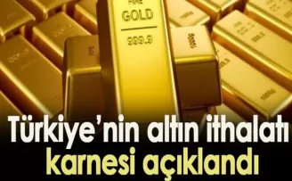 Türkiye'nin altın ithalatı karnesi açıklandı!