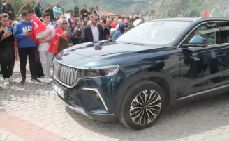 Türkiye’nin yerli otomobili Togg Amasya’da tanıtıldı