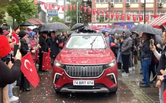 Türkiye’nin yerli otomobili Togg Bartın’da tanıtıldı
