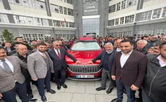 Türkiye’nin yerli otomobili Togg, Çorum’da tanıtıldı
